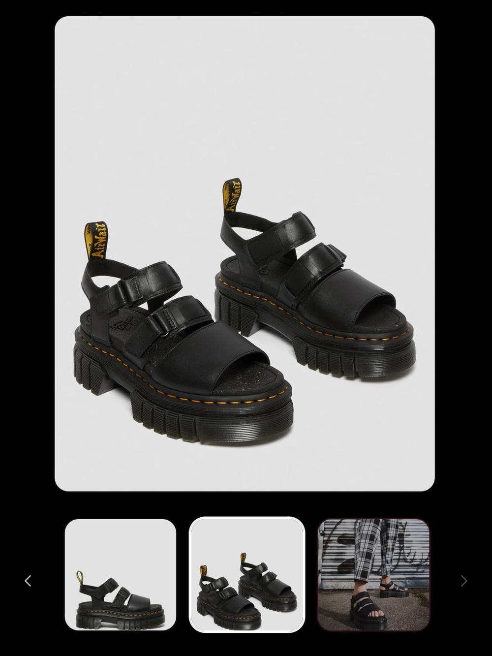 Dr. Martens Ricki 3 Strap Platform Sandals